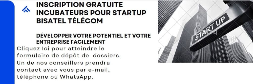 dépôt dossier candidature incubateur start-ups bisatel