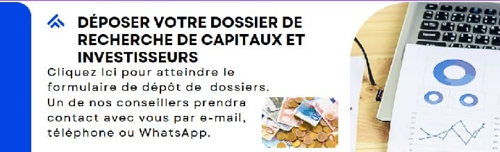 levée de fonds et recherche de capitaux, investisseurs pour développer projet et créer votre entreprise