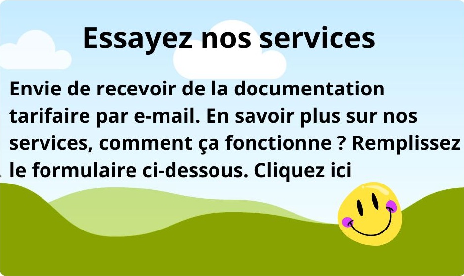 en savoir plus, essayez nos services télécom, recevez de la documentation technique tarifaire par e-mail