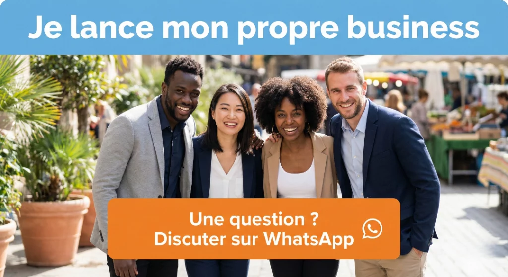 je lance mon business dans un pays africain. Discuter avec un conseiller sur WhatsApp