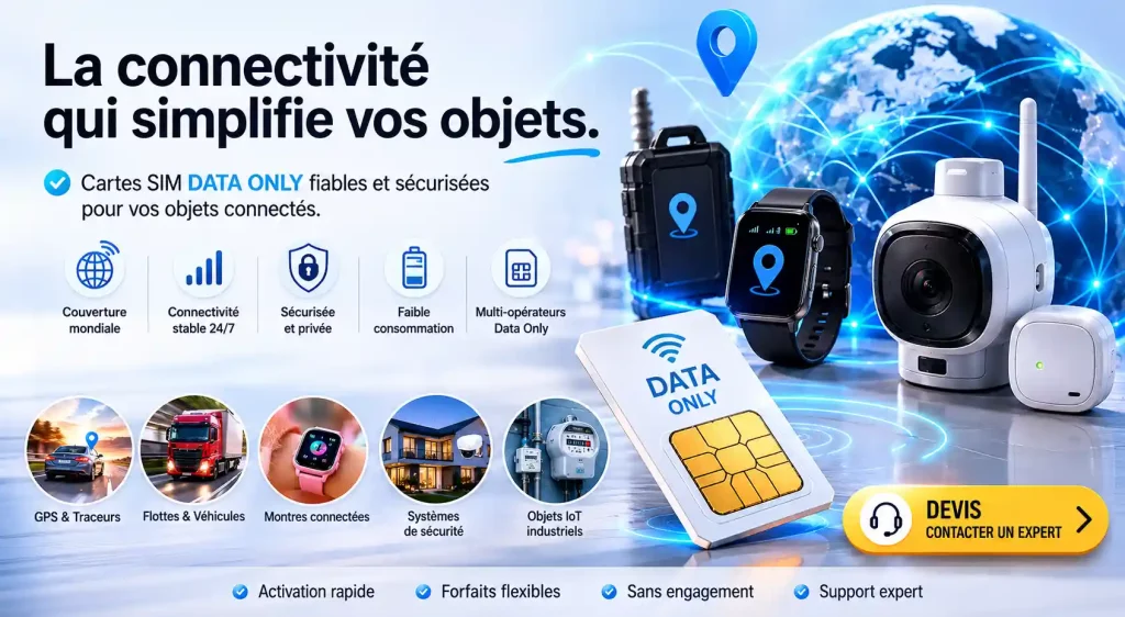Devenez opérateur telecom et e-commerce en marque blanche 3 Commande votre carte sim pour votre device connecté iot; forfait sur mesure