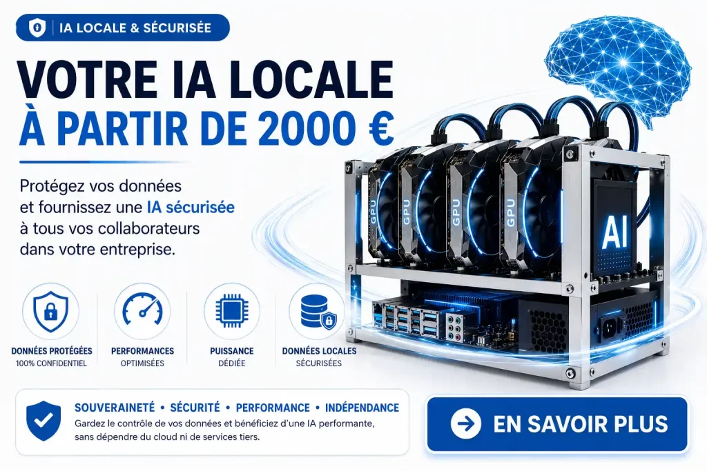 IA locale pour entreprise : protégez 100 % de vos données sensibles et économisez des dizaines de milliers d'euros.